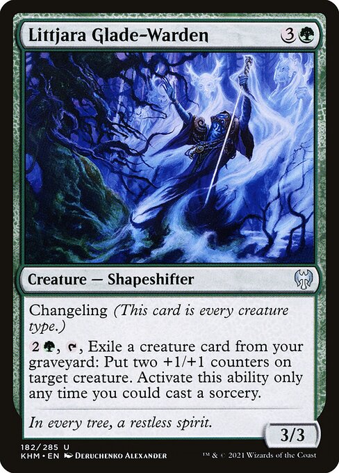 Magic the Gathering Card - Littjara Glade-Warden - MTG Circle