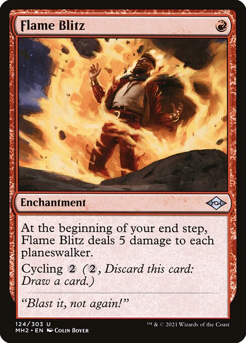 Magic the Gathering Card - Flame Blitz - MTG Circle