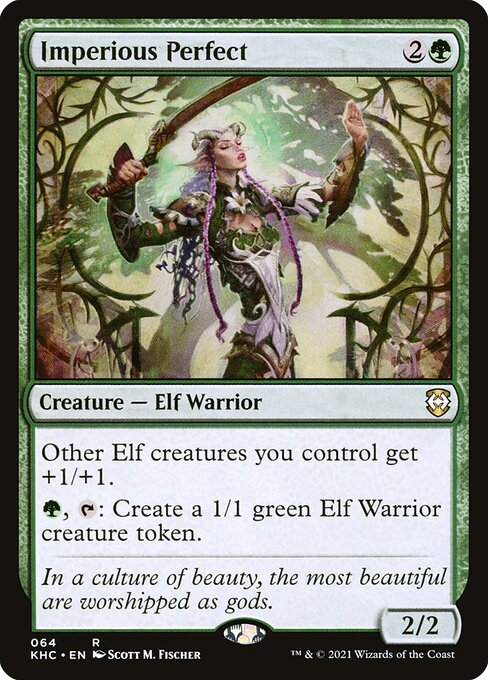 Magic the Gathering Card - Imperious Perfect - MTG Circle