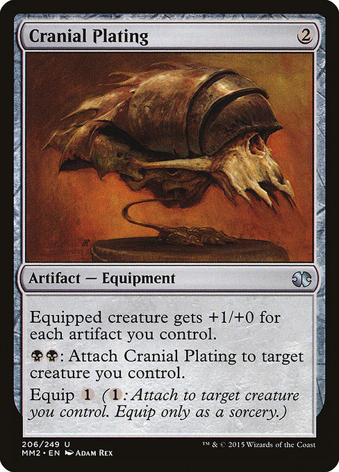 Magic the Gathering Card - Cranial Plating - MTG Circle