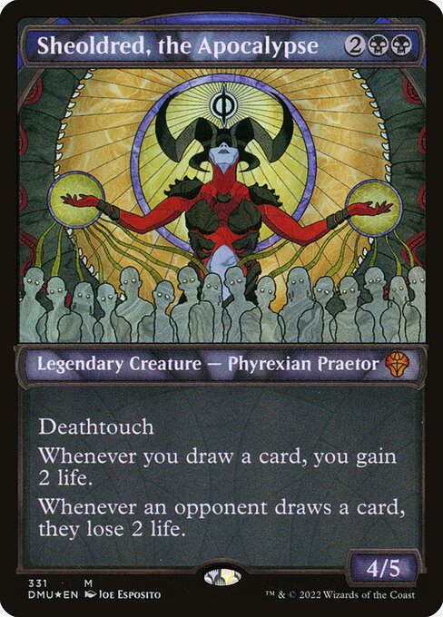 Magic the Gathering Card - Sheoldred, the Apocalypse - MTG Circle