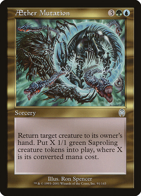 Magic the Gathering Card - Aether Mutation - MTG Circle