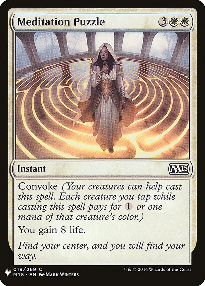 Magic the Gathering Card - Meditation Puzzle - MTG Circle
