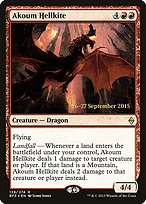Magic the Gathering Card - Akoum Hellkite - MTG Circle