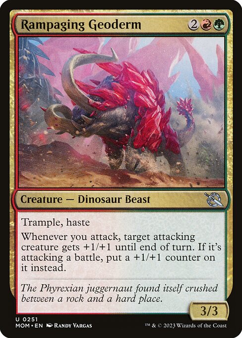 Magic the Gathering Card - Rampaging Geoderm - MTG Circle