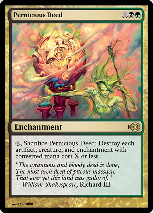 Magic the Gathering Card - Pernicious Deed - MTG Circle