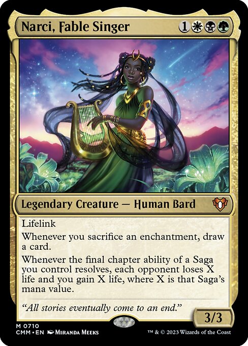 Magic the Gathering Card - Narci, Fable Singer - MTG Circle