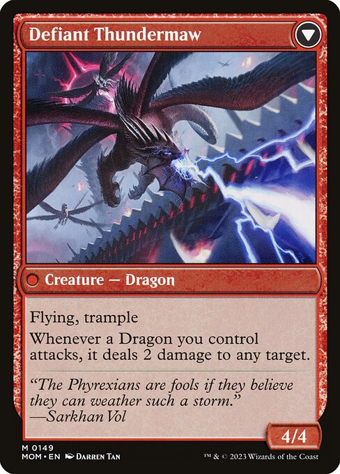 Magic the Gathering Card - Defiant Thundermaw - MTG Circle