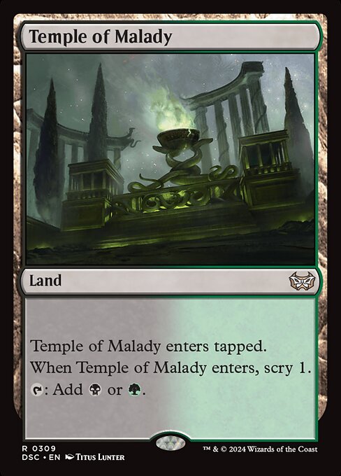 Magic the Gathering Card - Temple of Malady - MTG Circle