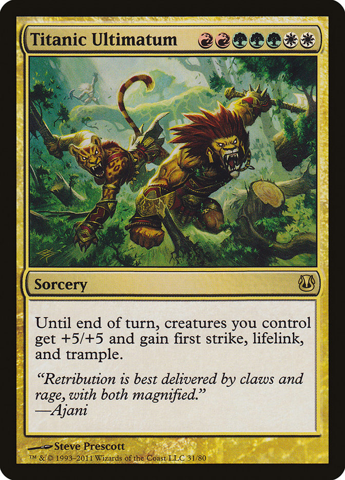 Magic the Gathering Card - Titanic Ultimatum - MTG Circle