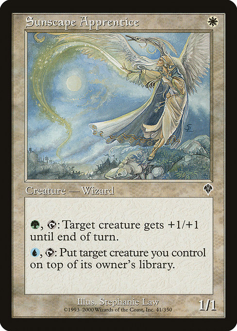 Magic the Gathering Card - Sunscape Apprentice - MTG Circle