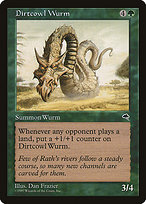 Magic the Gathering Card - Dirtcowl Wurm - MTG Circle