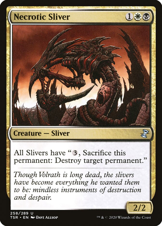 Magic the Gathering Card - Necrotic Sliver - MTG Circle
