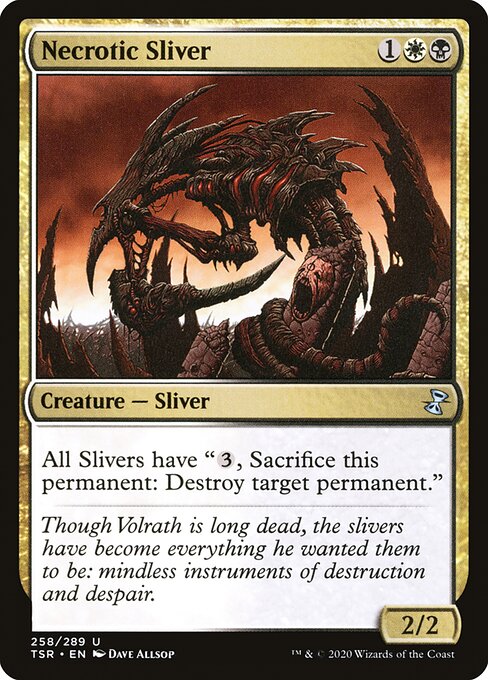 Magic the Gathering Card - Necrotic Sliver - MTG Circle