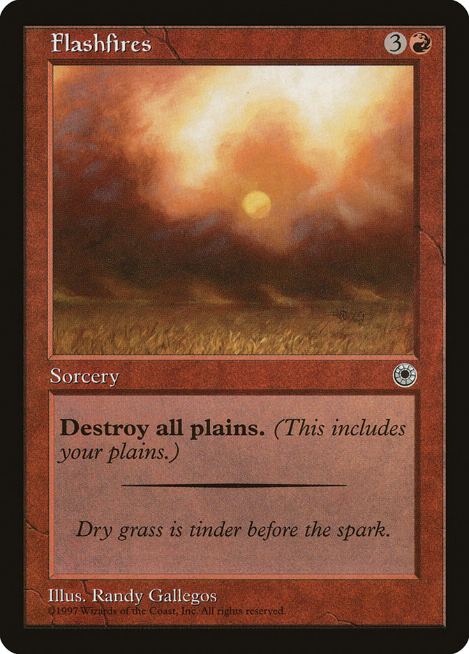 Magic the Gathering Card - Flashfires - MTG Circle