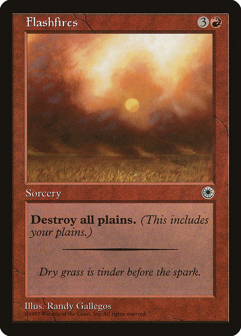Magic the Gathering Card - Flashfires - MTG Circle