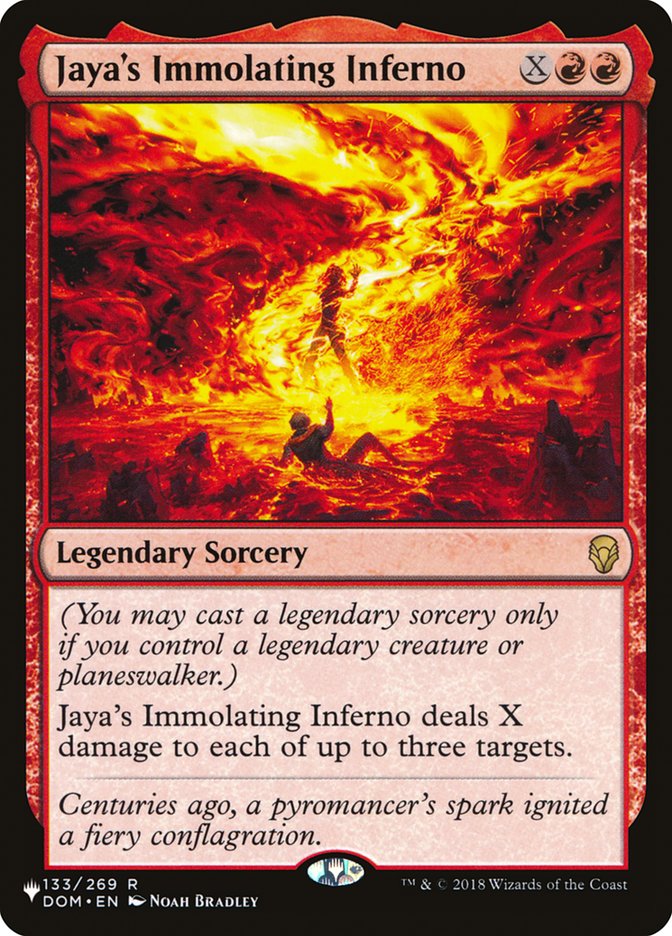 Magic the Gathering Card - Jaya's Immolating Inferno - MTG Circle