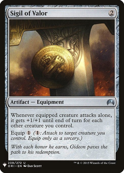 Magic the Gathering Card - Sigil of Valor - MTG Circle