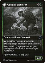 Magic the Gathering Card - Outland Liberator // Frenzied Trapbreaker - MTG Circle