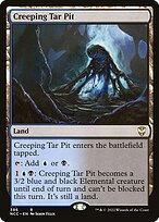Magic the Gathering Card - Creeping Tar Pit - MTG Circle