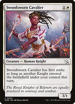 Magic the Gathering Card - Swordsworn Cavalier - MTG Circle