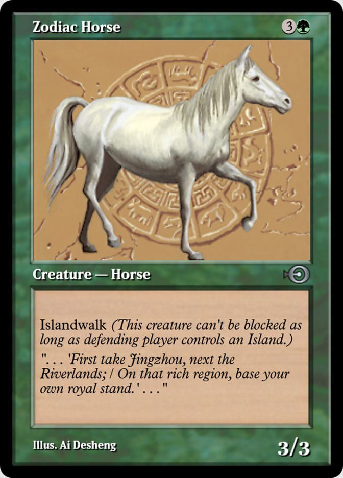 Magic the Gathering Card - Zodiac Horse - MTG Circle