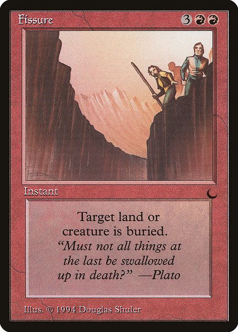 Magic the Gathering Card - Fissure - MTG Circle