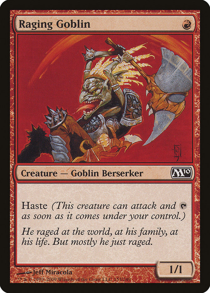 Magic the Gathering Card - Raging Goblin - MTG Circle