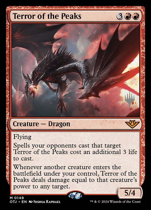 Magic the Gathering Card - Terror of the Peaks - MTG Circle