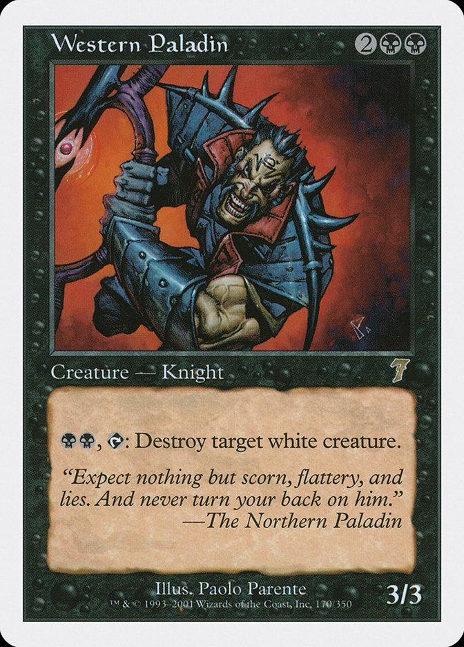 Magic the Gathering Card - Western Paladin - MTG Circle