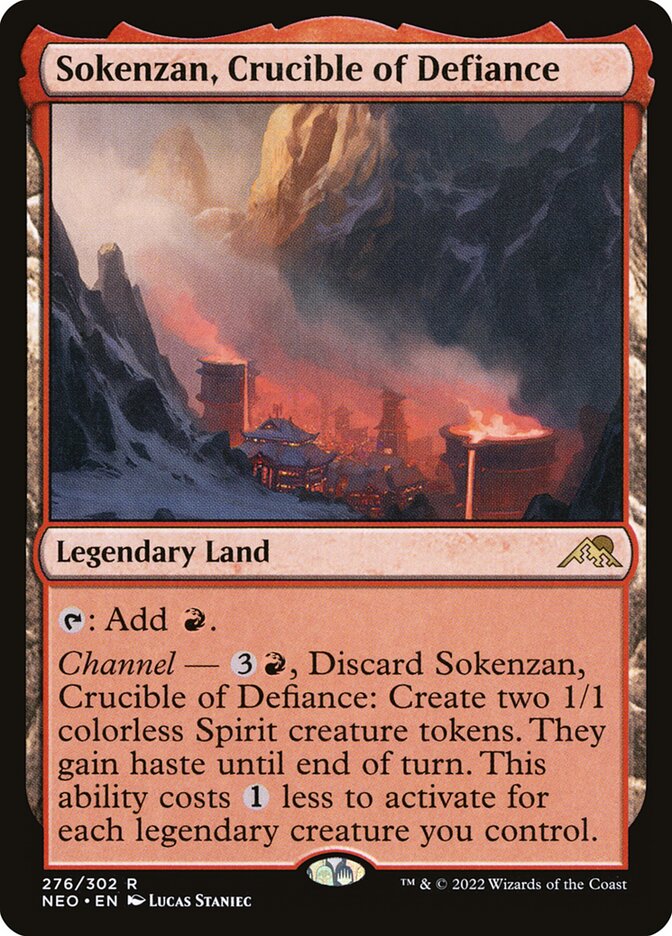 Magic the Gathering Card - Sokenzan, Crucible of Defiance - MTG Circle