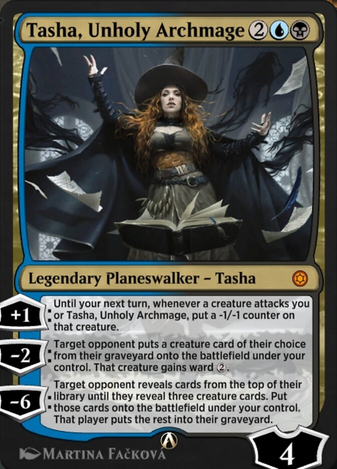 Magic the Gathering Card - Tasha, Unholy Archmage - MTG Circle