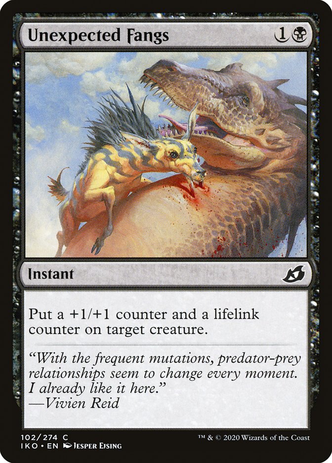 Magic the Gathering Card - Unexpected Fangs - MTG Circle