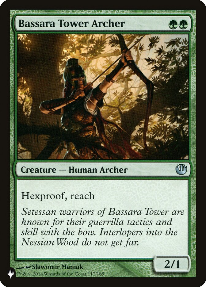 Magic the Gathering Card - Bassara Tower Archer - MTG Circle