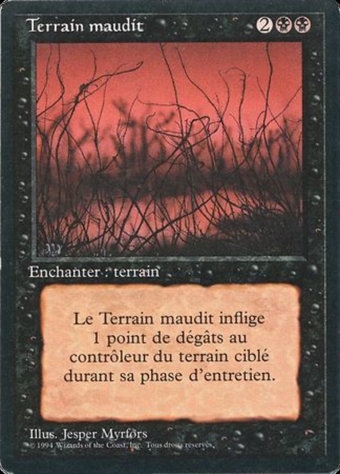 Magic the Gathering Card - Cursed Land - MTG Circle