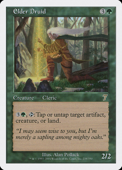 Magic the Gathering Card - Elder Druid - MTG Circle