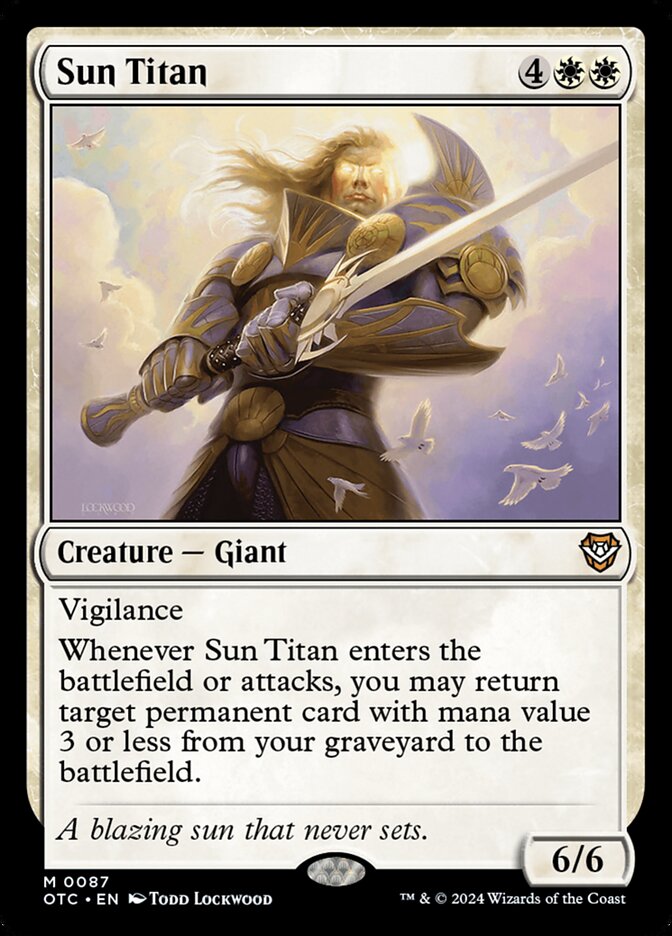 Magic the Gathering Card - Sun Titan - MTG Circle