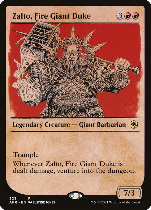 Magic the Gathering Card - Zalto, Fire Giant Duke - MTG Circle