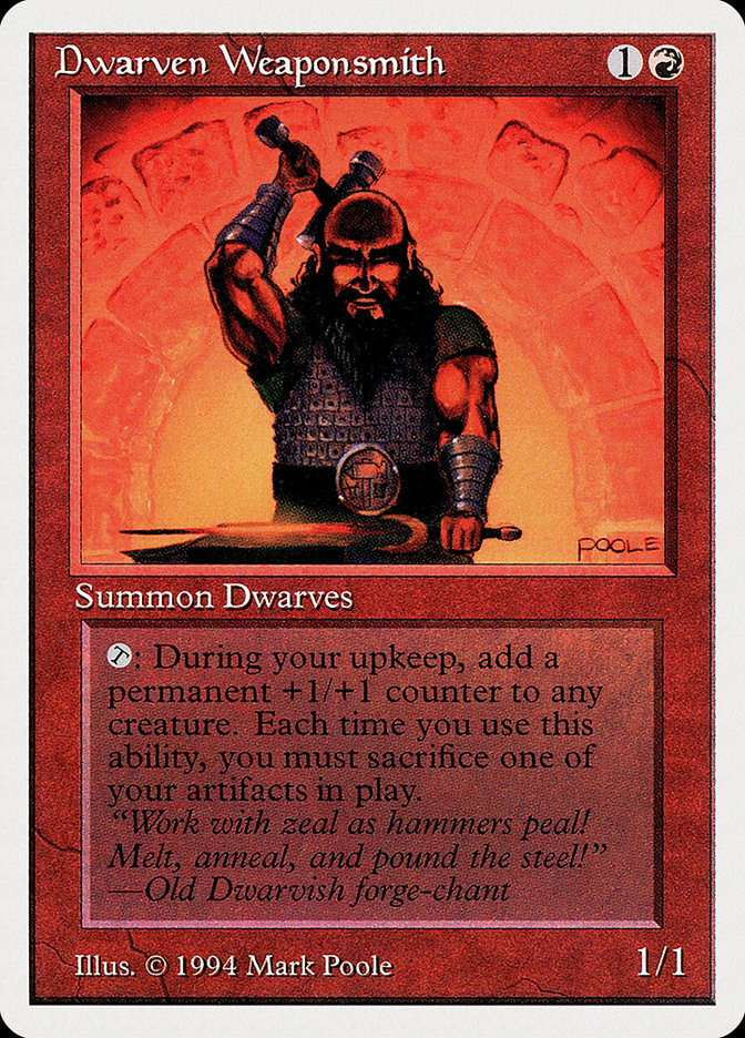 Magic the Gathering Card - Dwarven Weaponsmith - MTG Circle