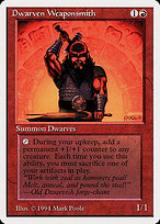 Magic the Gathering Card - Dwarven Weaponsmith - MTG Circle