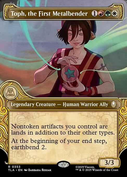 Magic the Gathering Card - Toph, the First Metalbender - MTG Circle