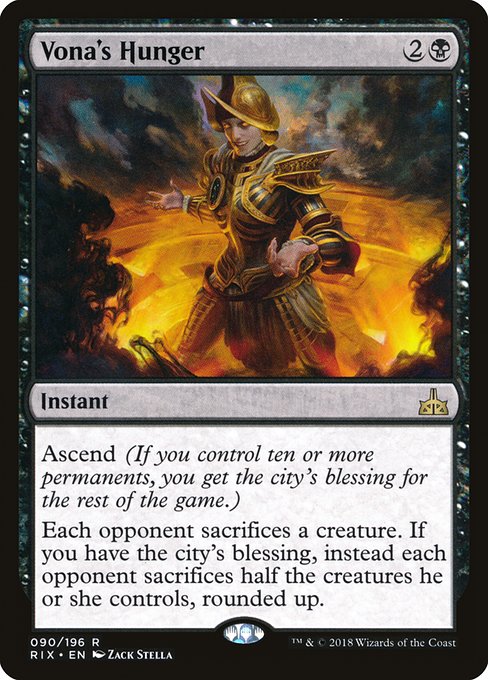 Magic the Gathering Card - Vona's Hunger - MTG Circle