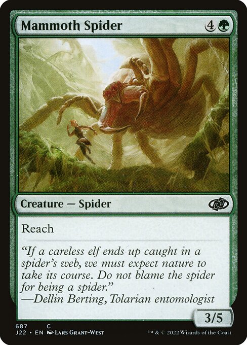 Magic the Gathering Card - Mammoth Spider - MTG Circle