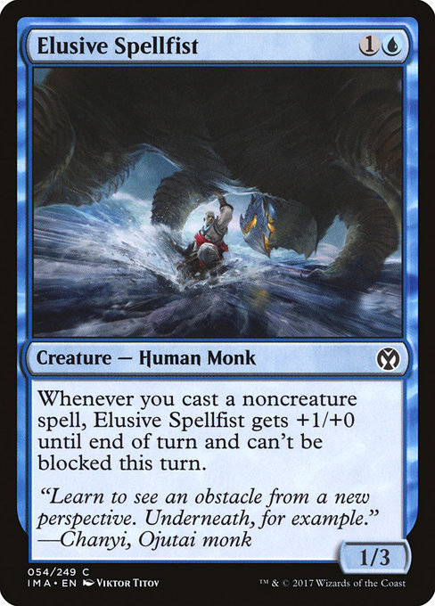 Magic the Gathering Card - Elusive Spellfist - MTG Circle