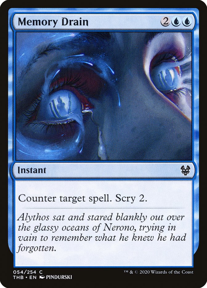 Magic the Gathering Card - Memory Drain - MTG Circle