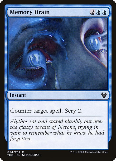 Magic the Gathering Card - Memory Drain - MTG Circle