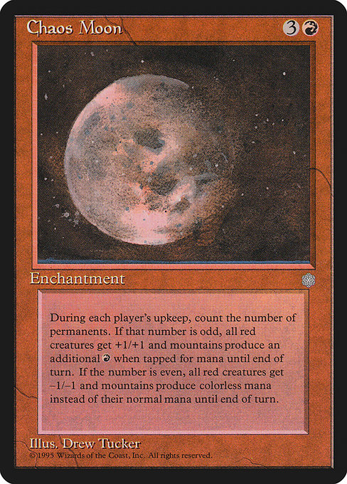Magic the Gathering Card - Chaos Moon - MTG Circle