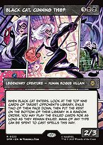 Magic the Gathering Card - Black Cat, Cunning Thief - MTG Circle
