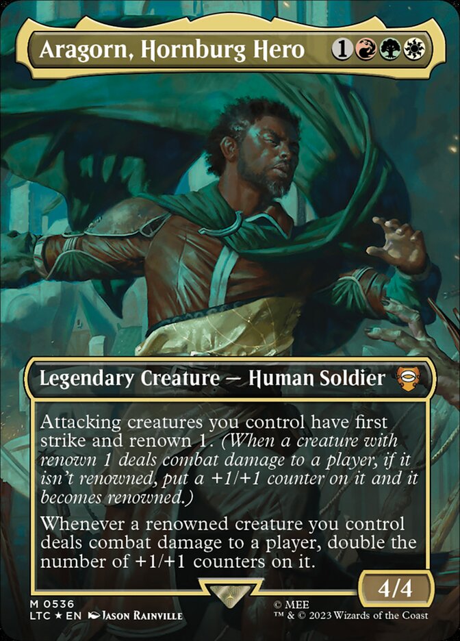 Magic the Gathering Card - Aragorn, Hornburg Hero - MTG Circle