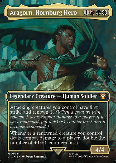Magic the Gathering Card - Aragorn, Hornburg Hero - MTG Circle